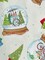 P & B Textiles Christmas Gnomes Snow Globes Toss on Mint Green 100% Cotton Fabric Price per Yard